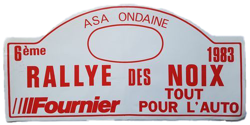 1983-Plaque-Rallye des noix de firminy