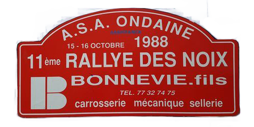 1988-Plaque-Rallye des noix de firminy