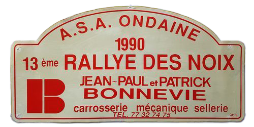1990-Plaque-Rallye des noix de firminy