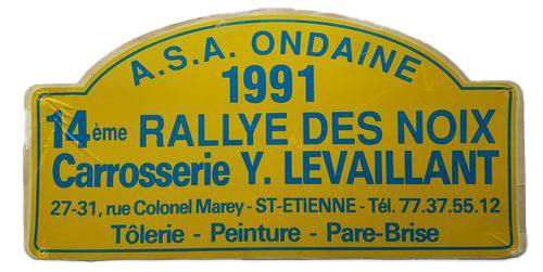 1991-Plaque-Rallye des noix de firminy