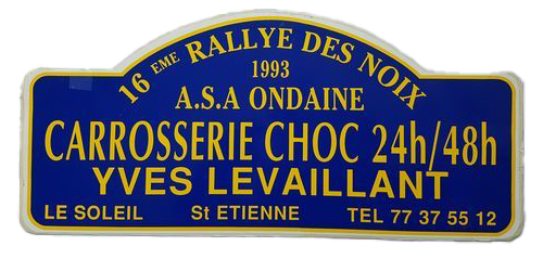 1993-Plaque-Rallye des noix de firminy