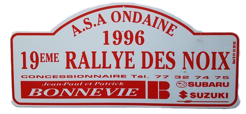 1996-Plaque-Rallye des noix de firminy