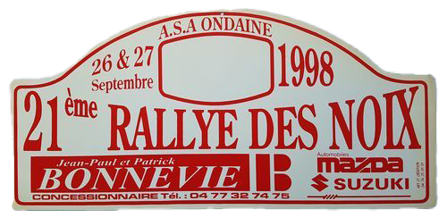 1998-Plaque-Rallye des noix de firminy