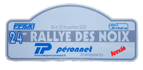 2001-Plaque-Rallye des noix de firminy