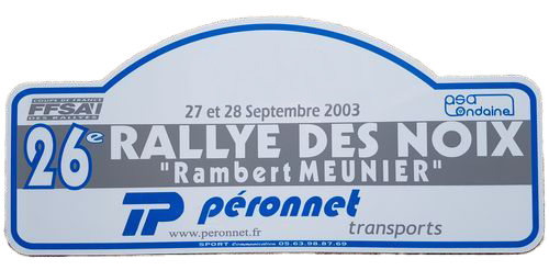 2003-Plaque-Rallye des noix de firminy