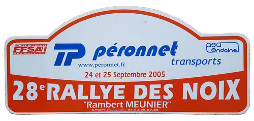 2005-Plaque-Rallye des noix de firminy
