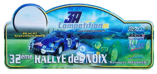 2009-Plaque-Rallye des noix de firminy