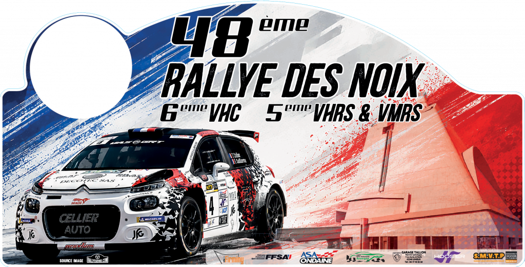 Plaque 48eme Rallye des Noix de firminy
