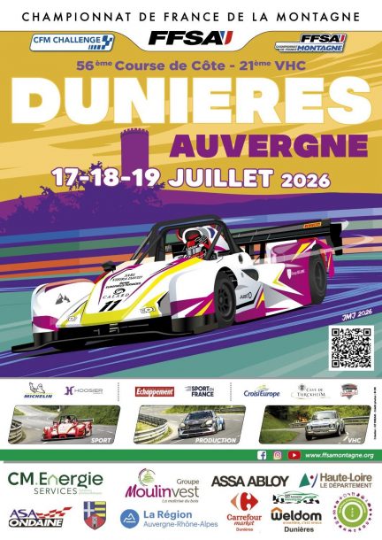 Affiche Course de cote dunières 2026